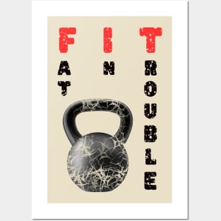 funny fit Posters and Art